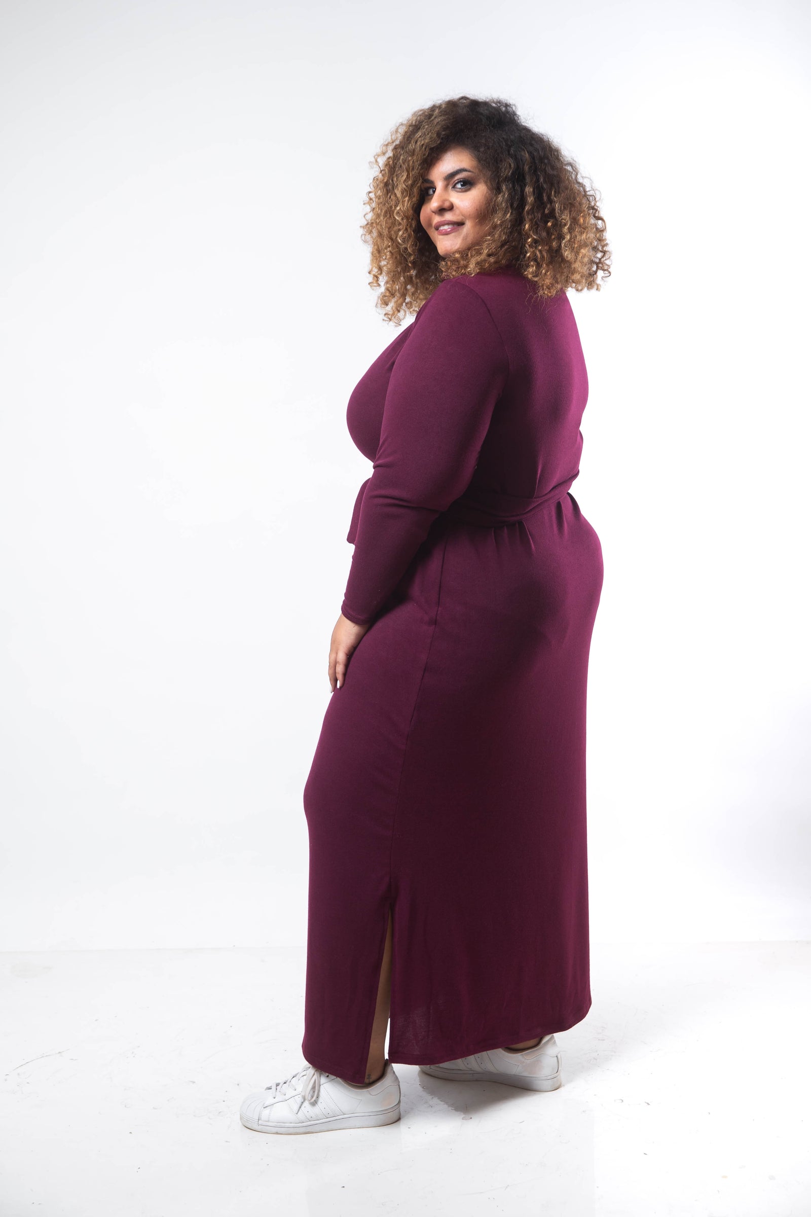 Basic Turtle Dress - Purple
