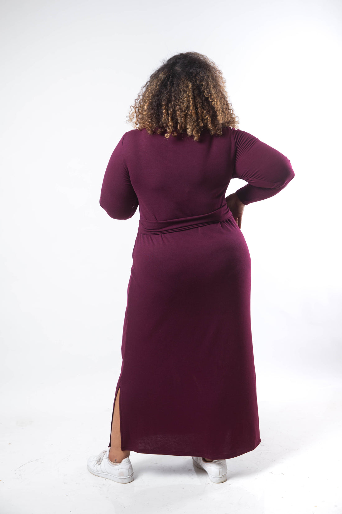 Basic Turtle Dress - Purple
