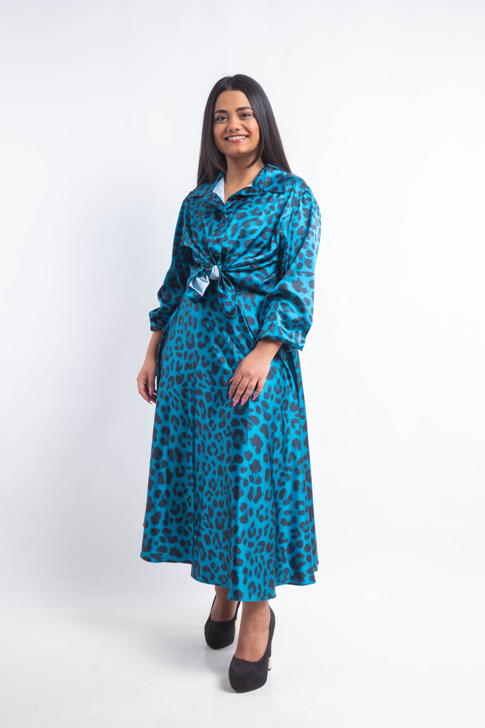 Latina 2 Piece Silk Dress