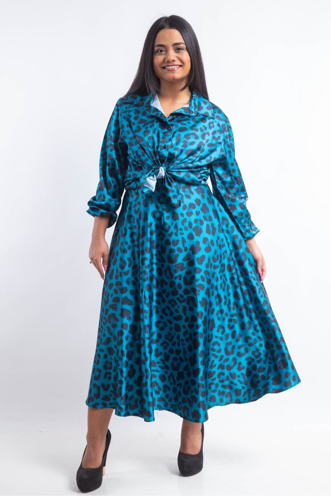 Latina 2 Piece Silk Dress