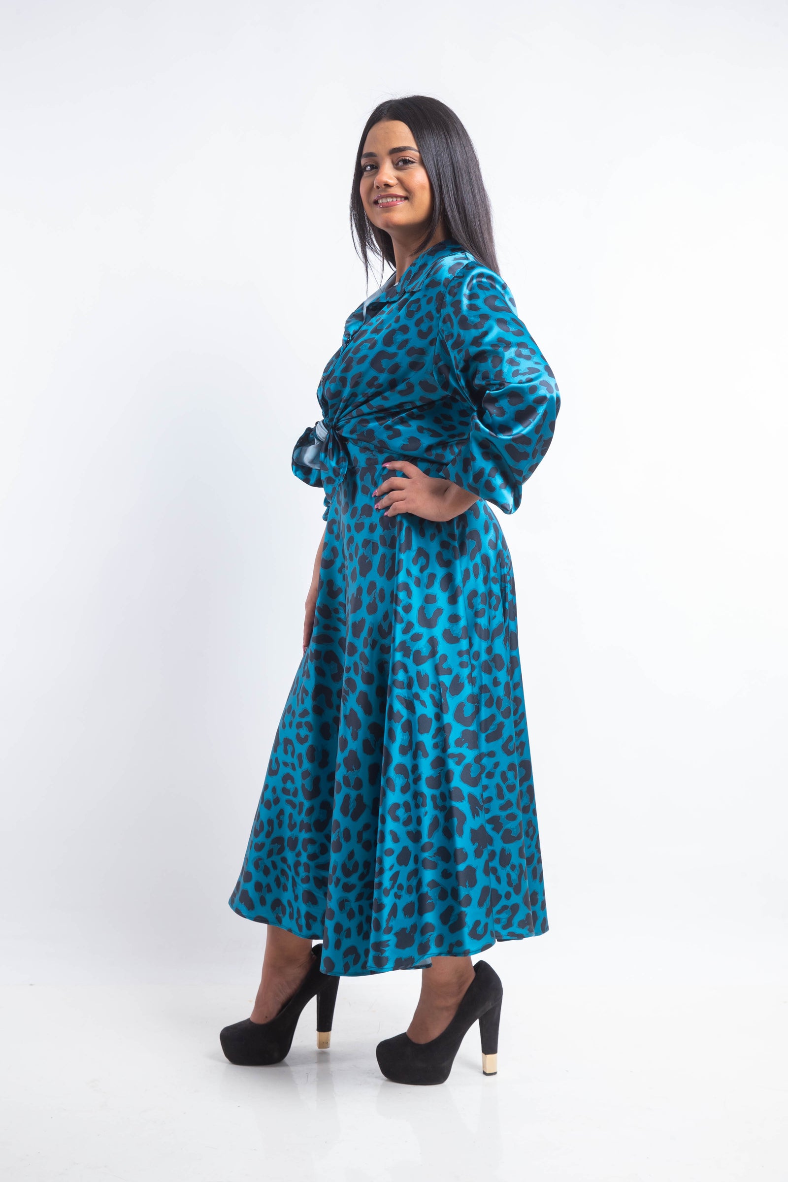 Latina 2 Piece Silk Dress