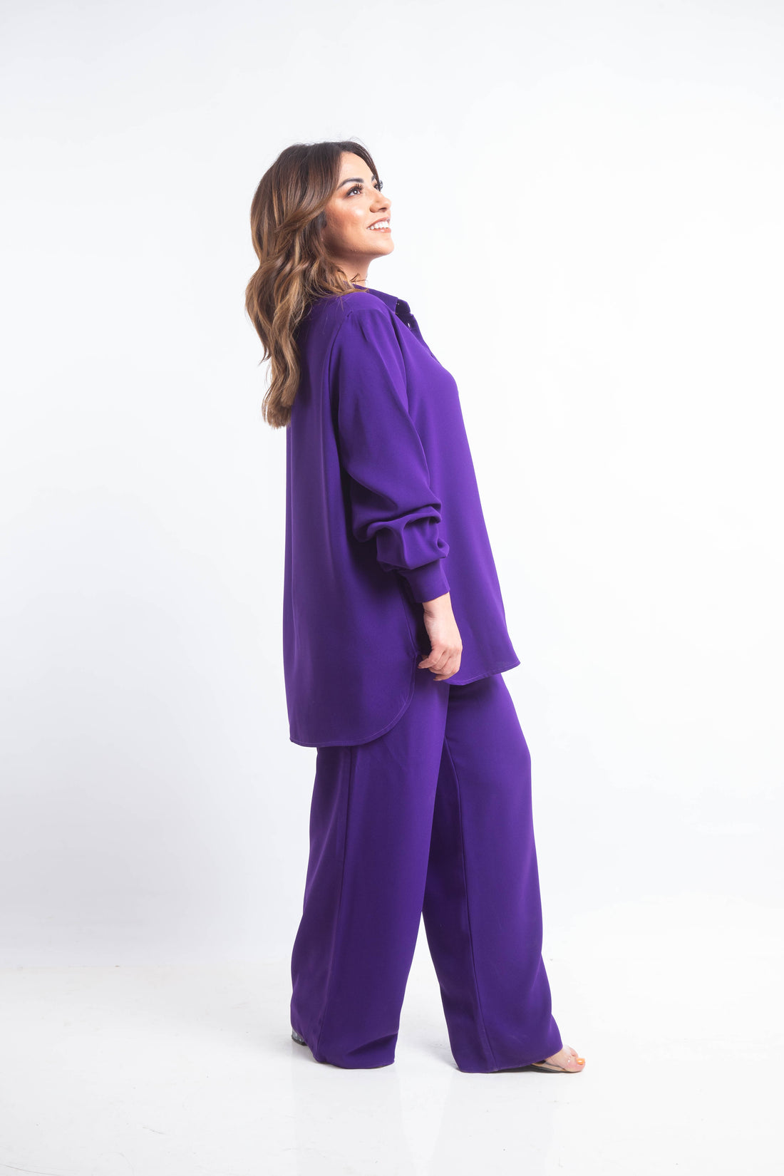 The Palette Crepe Chemise - Purple