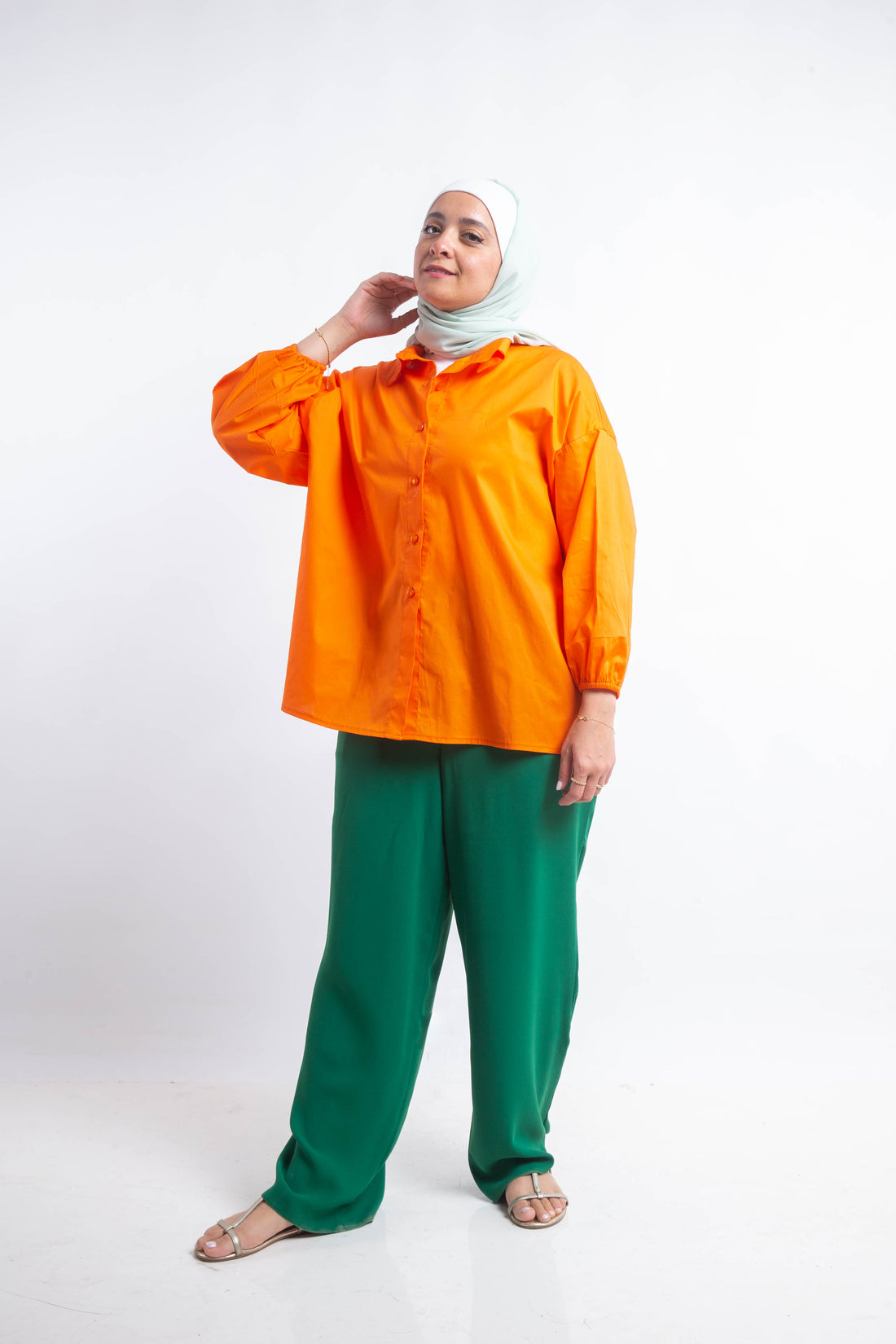 The Buttons Shirt - Orange