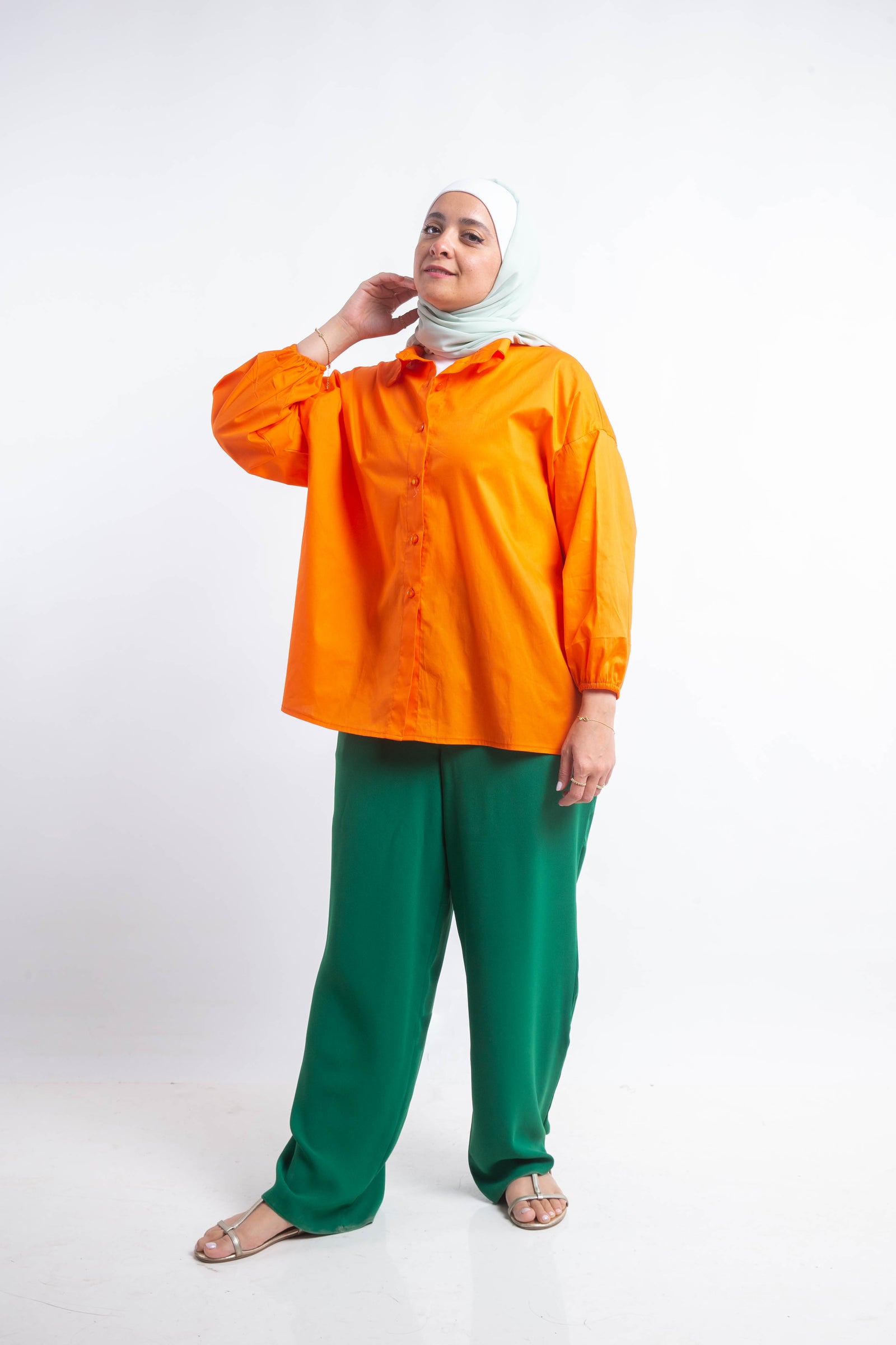 The Buttons Shirt - Orange