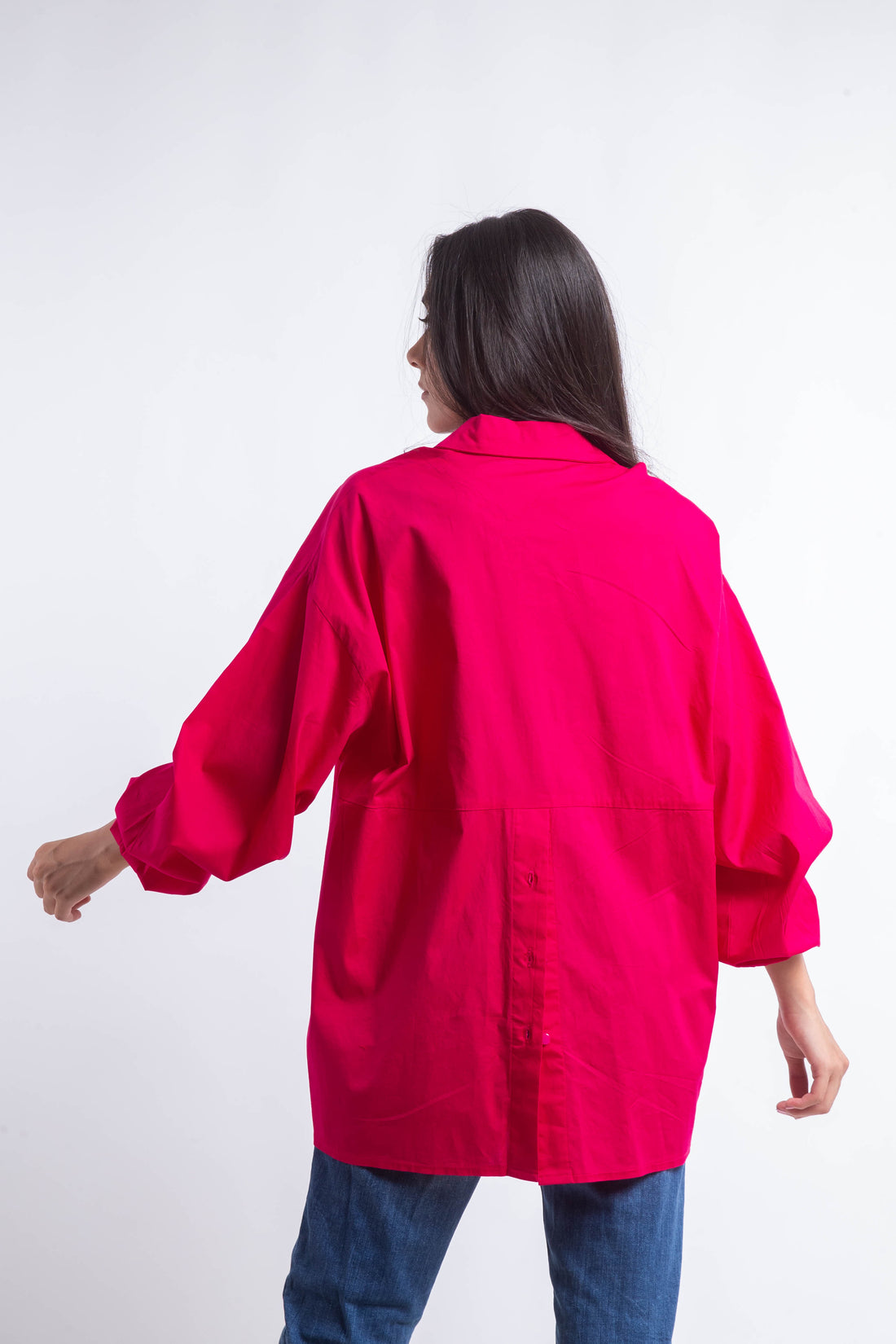 The Buttons Shirt - Fuschia