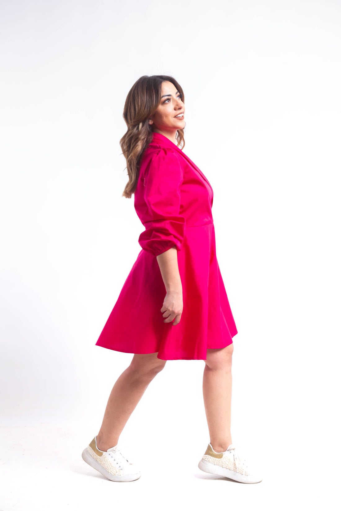 Moulin Rouge Blazer Dress - Fushcia