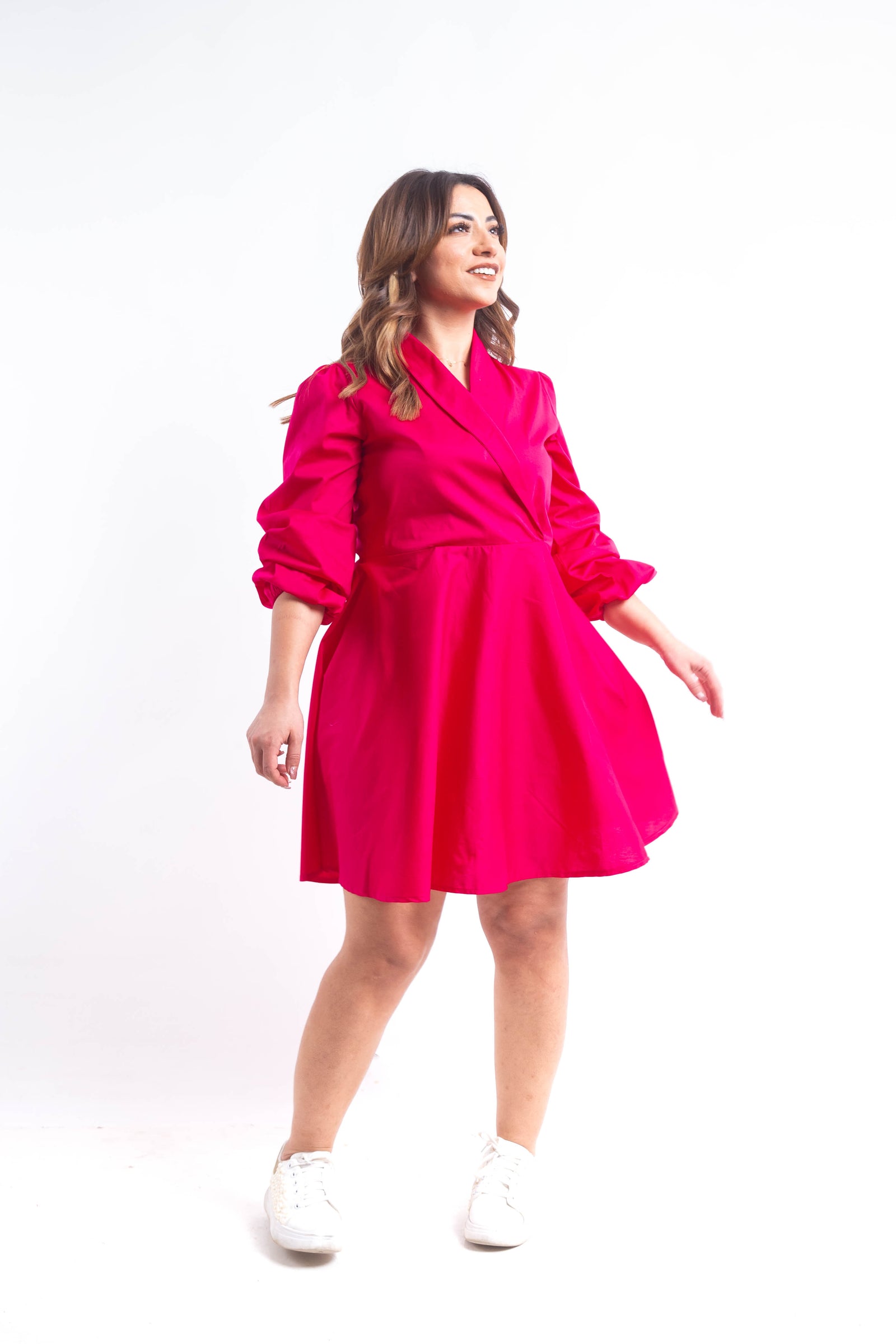 Moulin Rouge Blazer Dress - Fushcia