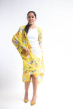 Spring Chiffon Kimono - Yellow