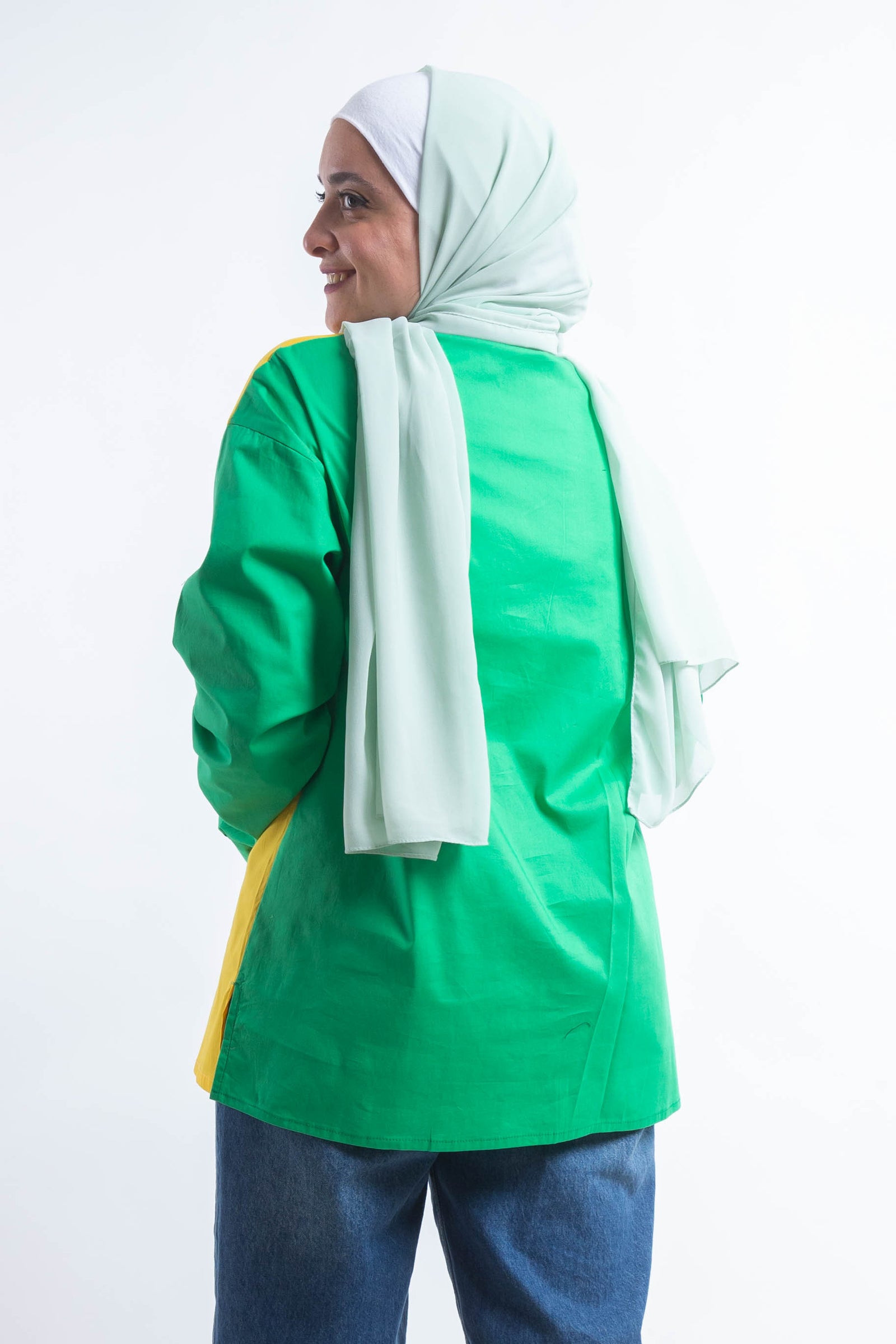 The Brazilian Poplin Chemise - Green