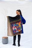 The Arcade Velvet Shawl - Black