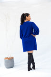 The Basic Puffy Sleeve Dress - Blue