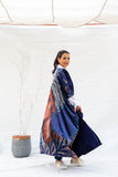 Girl In Turban Loose Kimono - Navy Blue