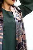 The Magical Velvet Shawl - Army green