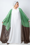 Oak Open Abaya Kimono - Green