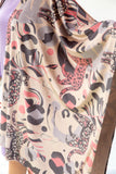 Pink Panther Velvet Shawl - Beige