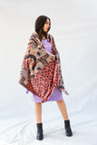 Pink Panther Velvet Shawl - Beige