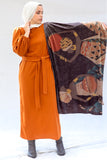 Bedouin Velvet Shawl- Grey