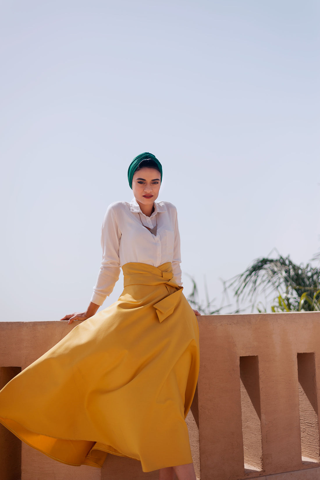 Queen Rania -Mustard