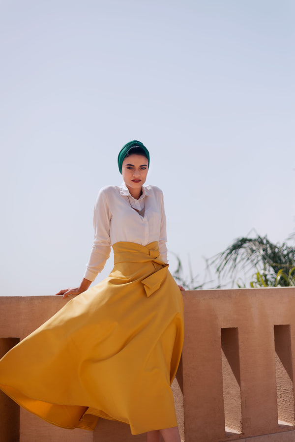 Queen Rania -Mustard