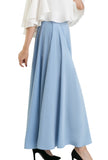 The Ankle Semi circular Skirt - Baby Blue