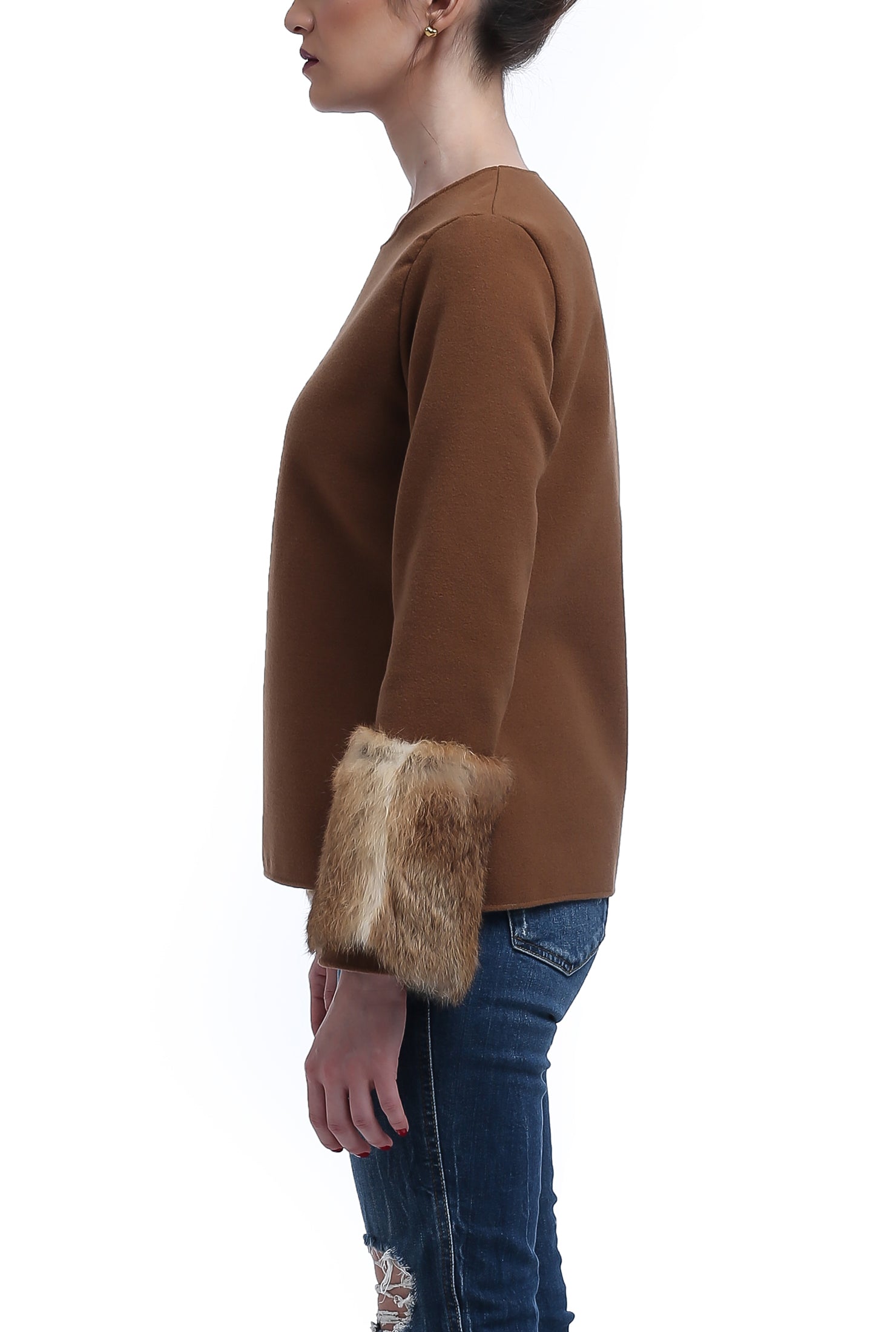 Fur Cuffed Top