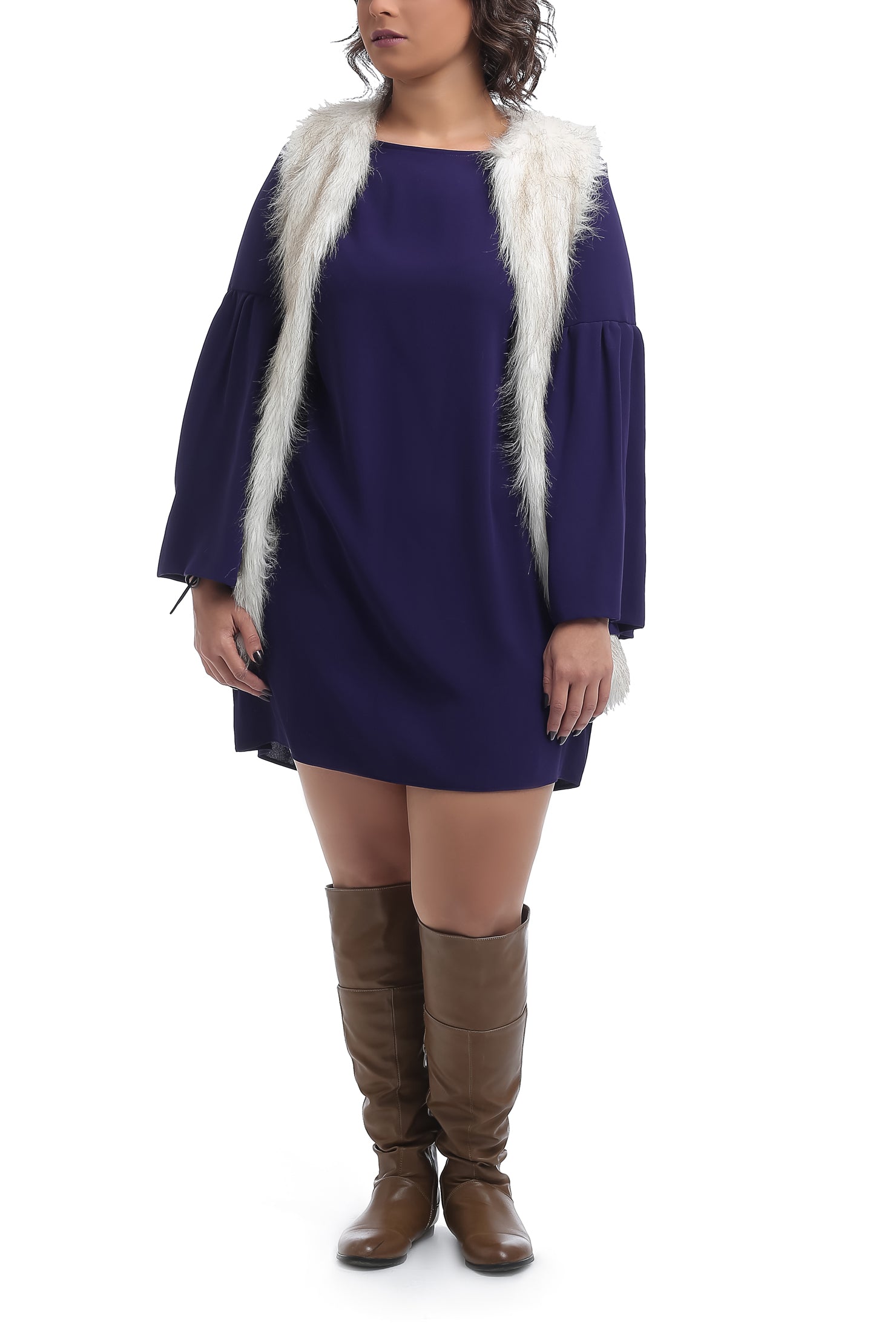 Fur Vest - Off White