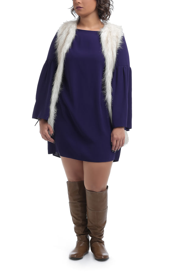 Fur Vest - Off White