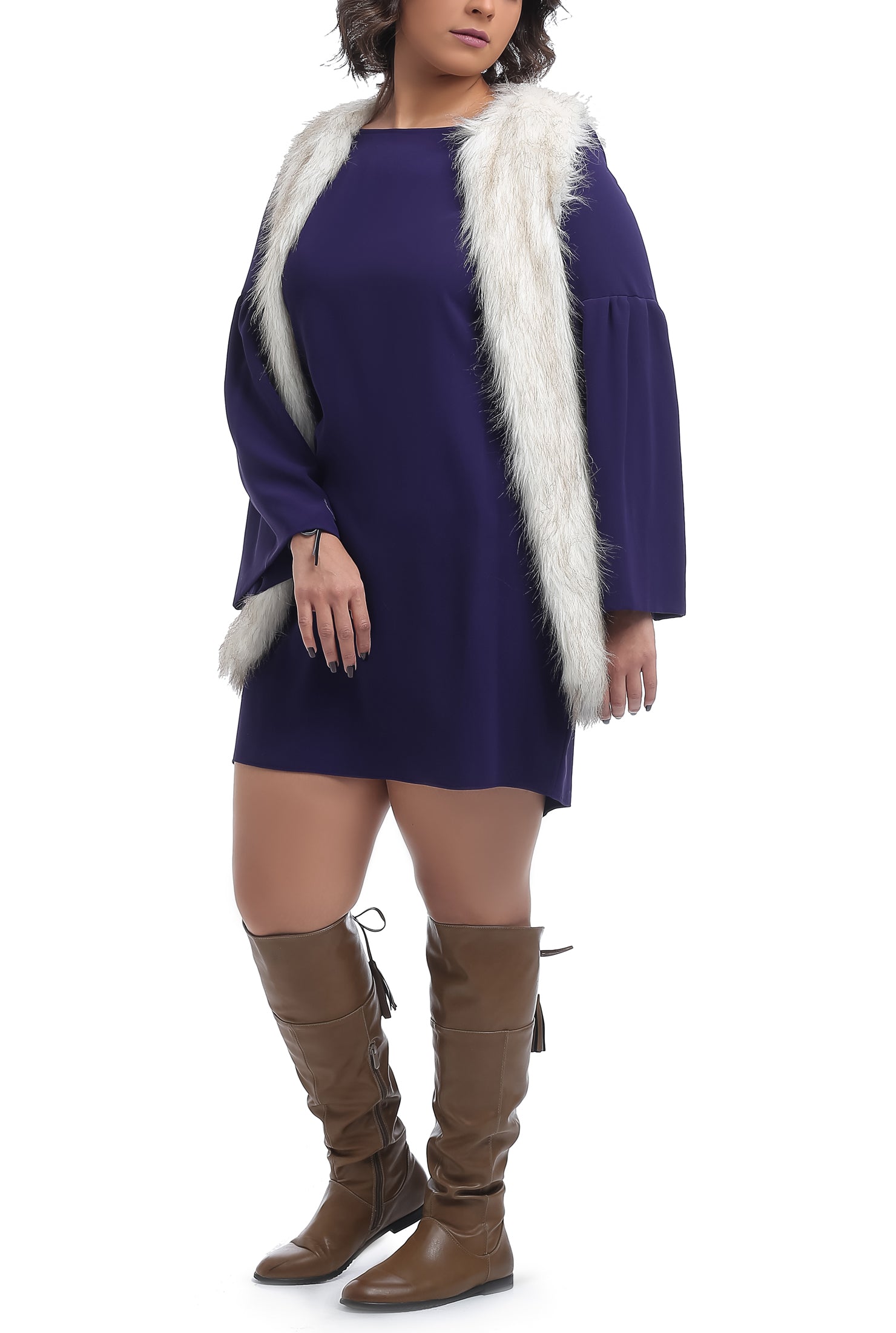 Fur Vest - Off White