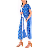 The Blue Arabesque Kimono