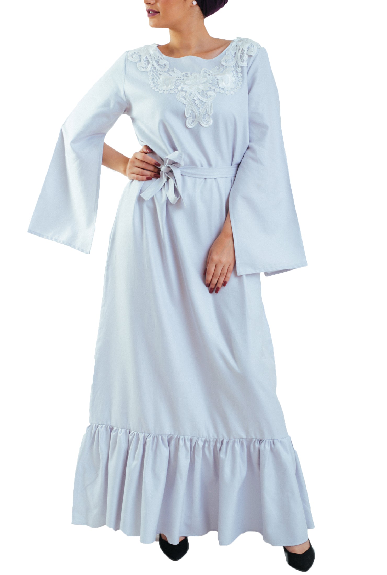 Galbya Dress -Long- White