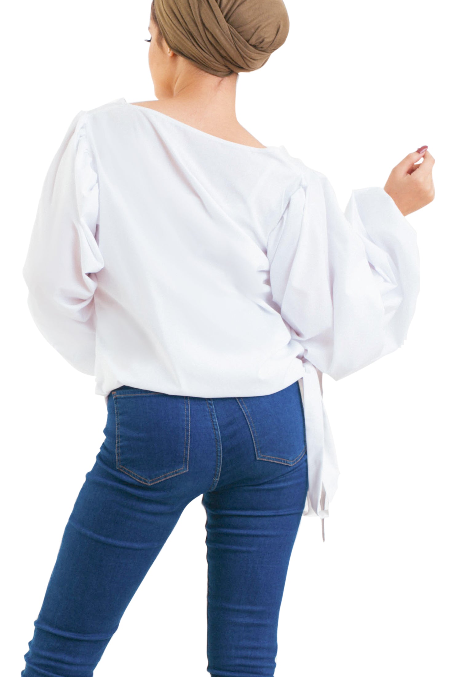 Puff Blouse -Long Sleeves- White