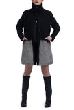 Wool Fur Coat - Black