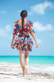 2 piece Floral Dress - Black
