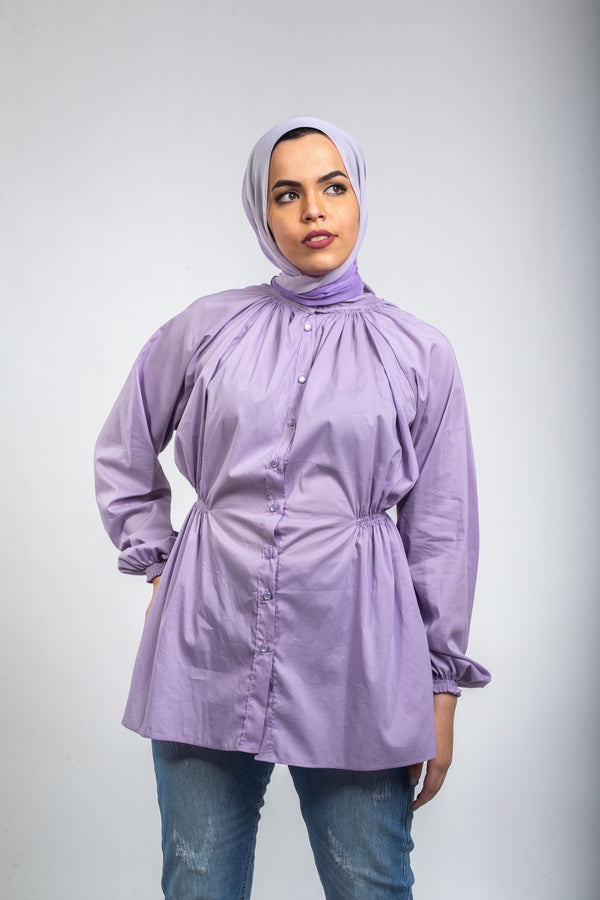 Daisy Wide Blouse - Lilac