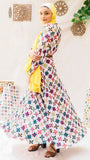 The Colorful Islamic Star kimono  Dress