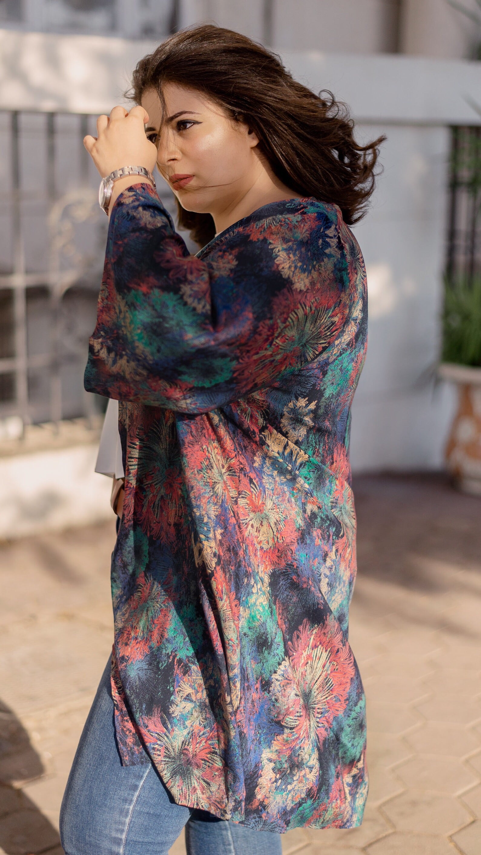 Colorful Leaves Kimono