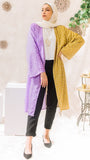 Purple And Mustard Kimono