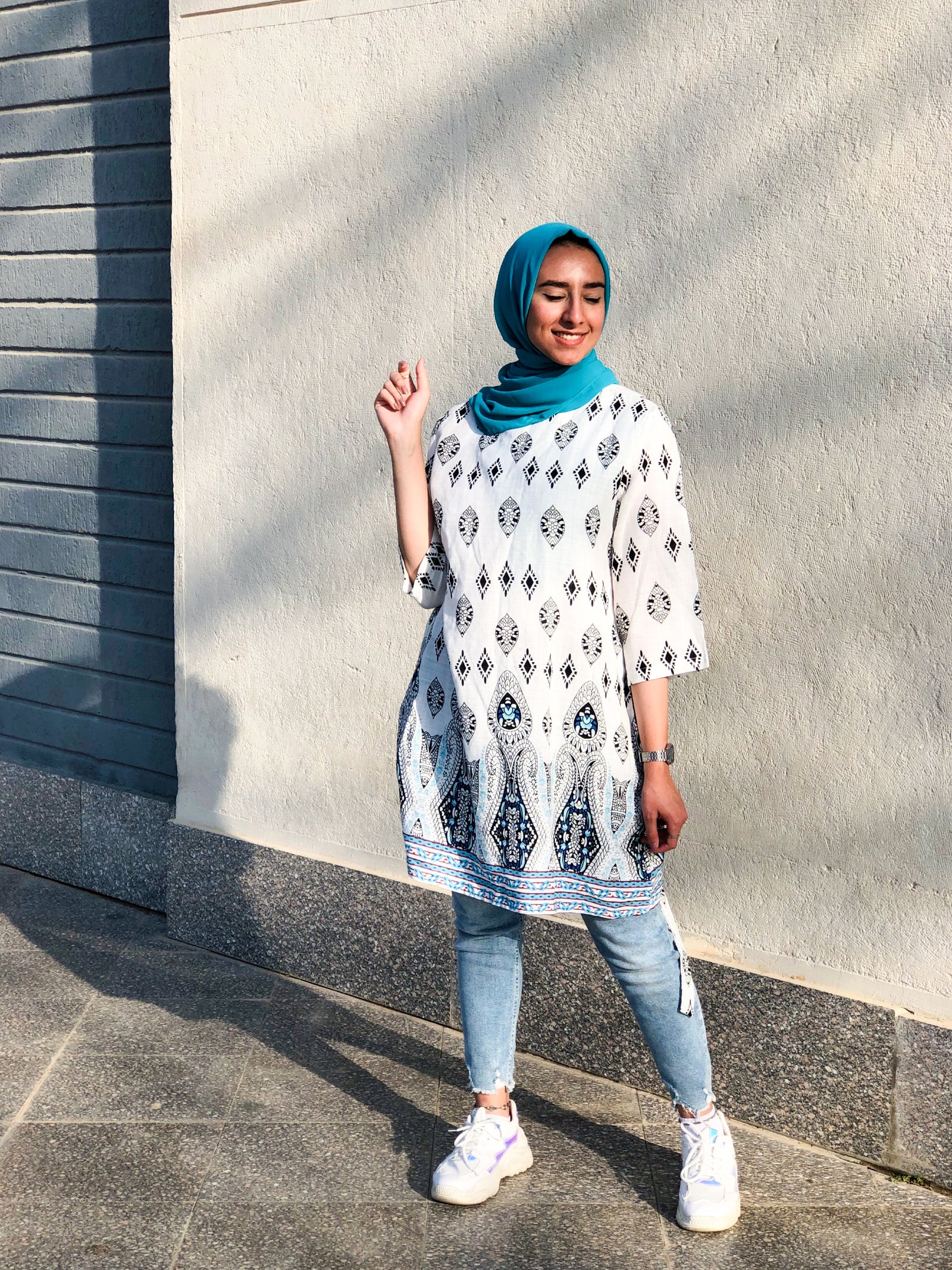 The African Blouse - Blue