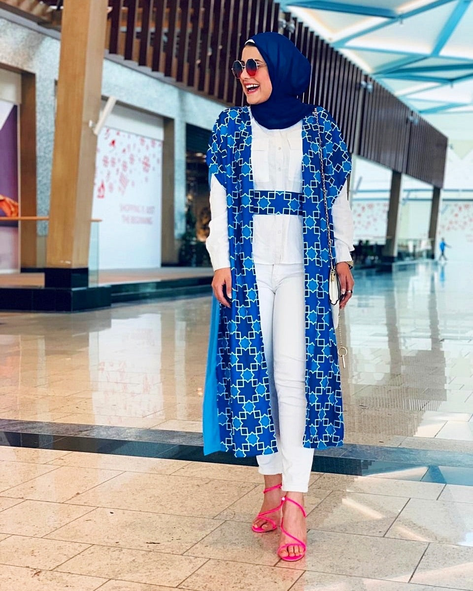 The Blue Arabesque Kimono
