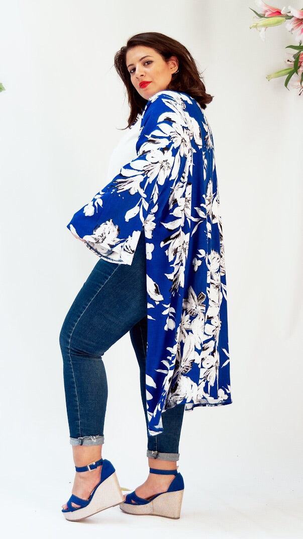 The Blue Lilly Kimono