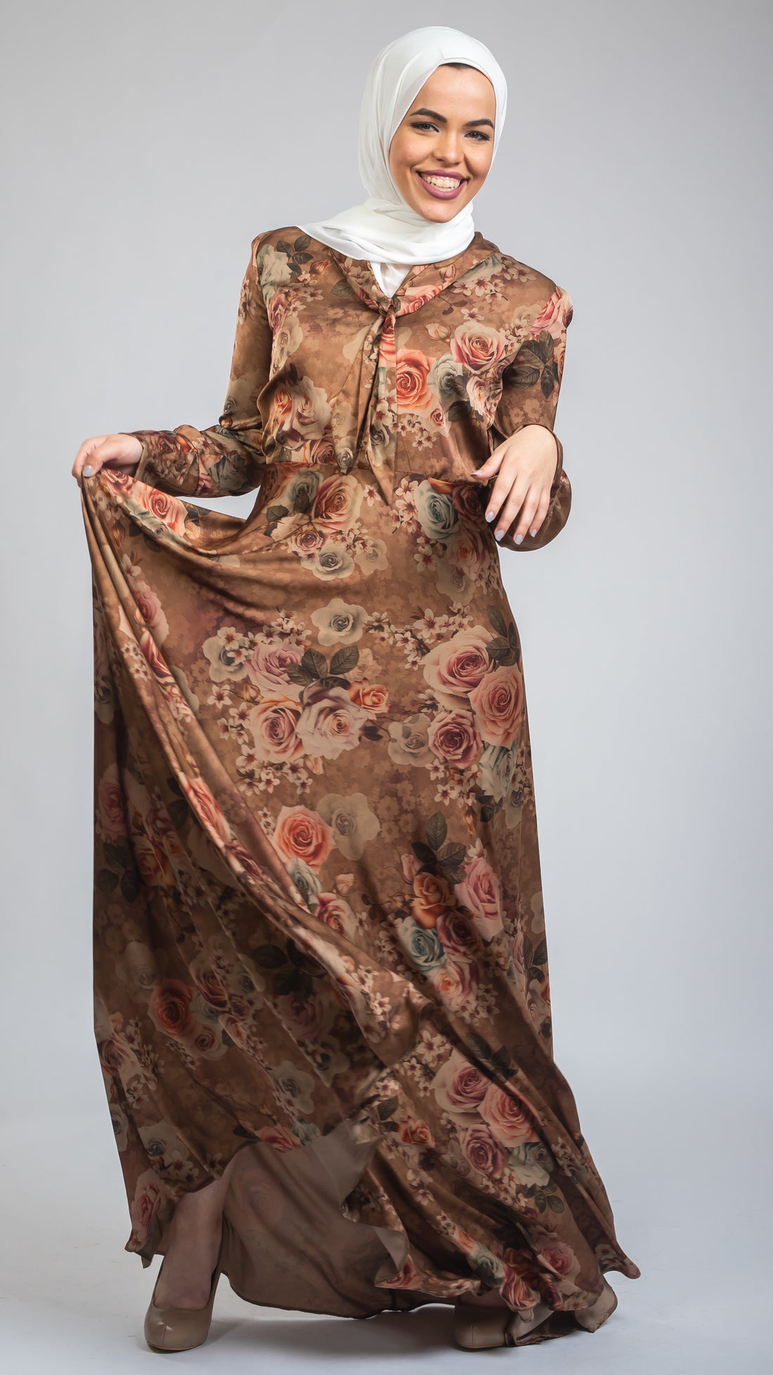 Jasmine Silk Dress - Gold