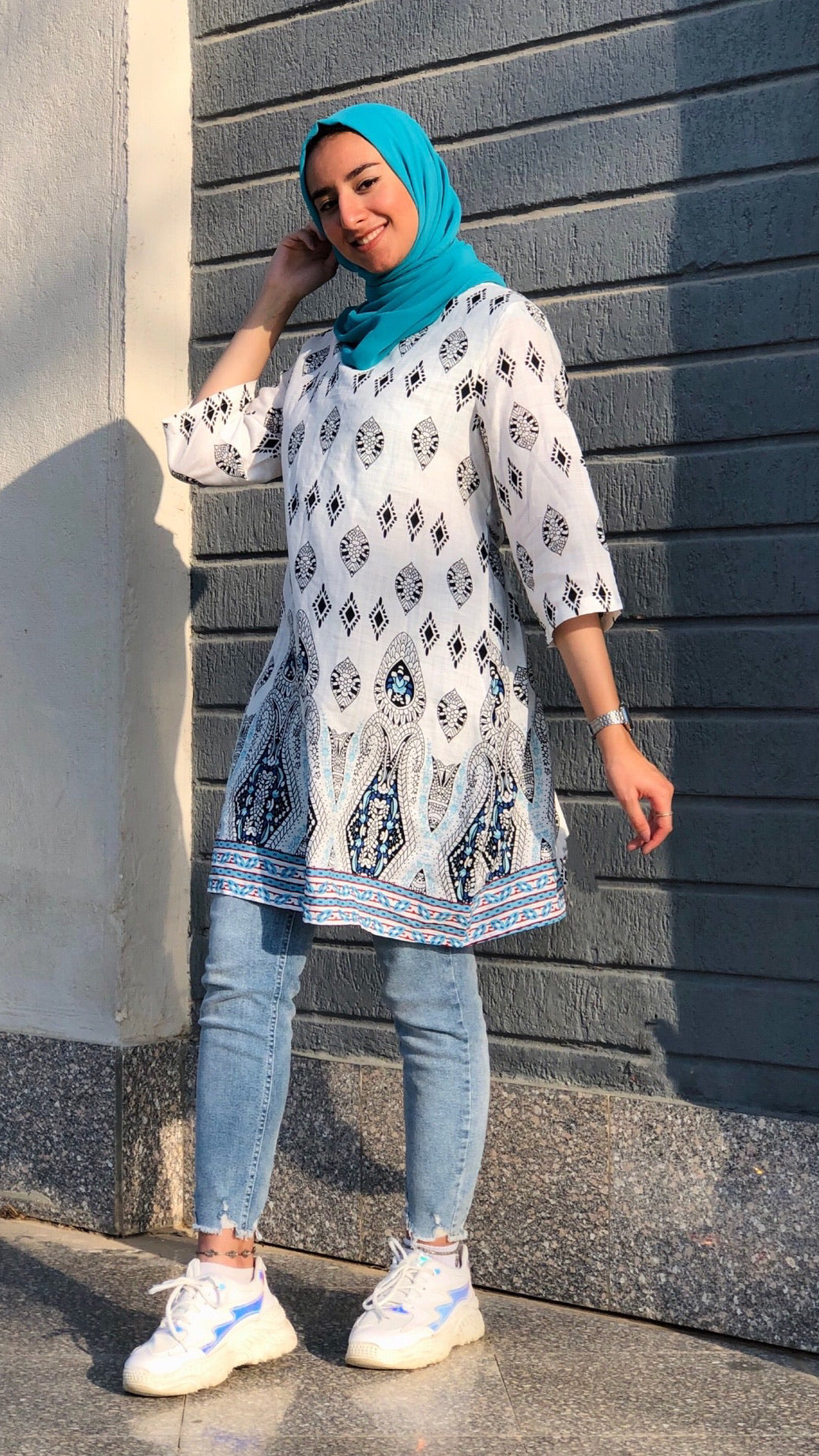 The African Blouse - Blue