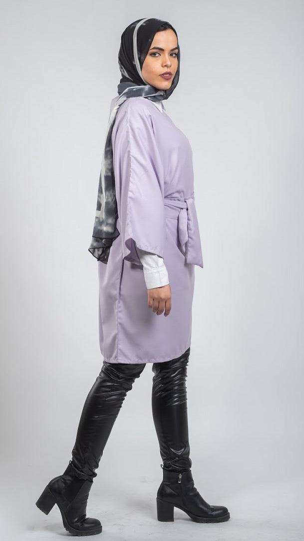 Oversized Wide Blouse - Lavendar