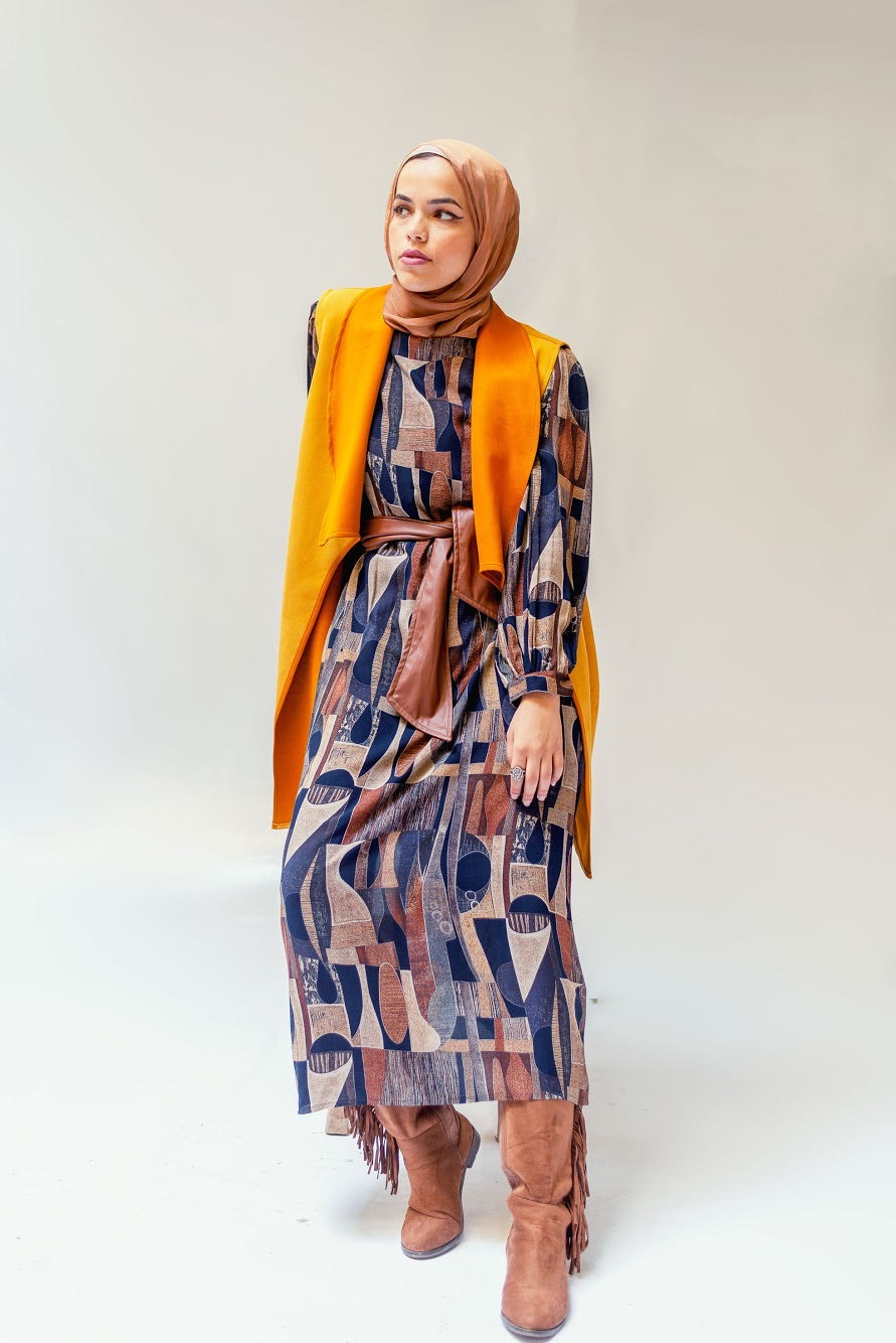Casual Patterned Dress