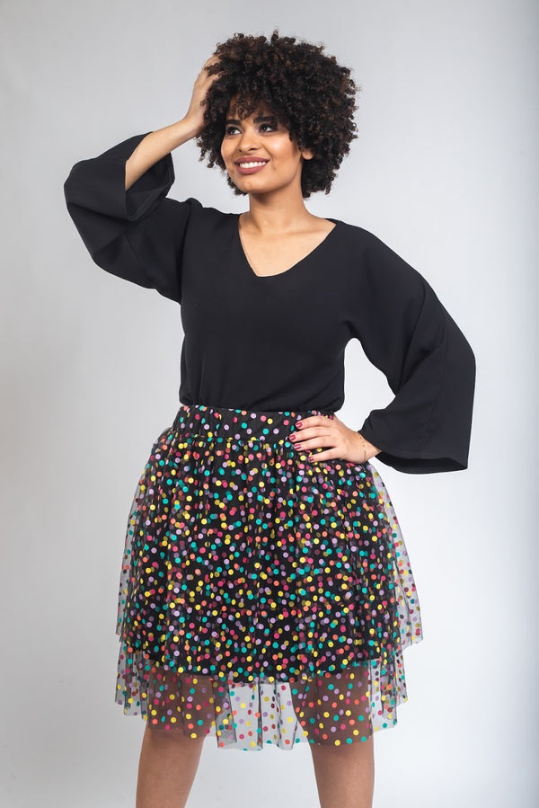 Cotton Candy Tulle Skirt - Black