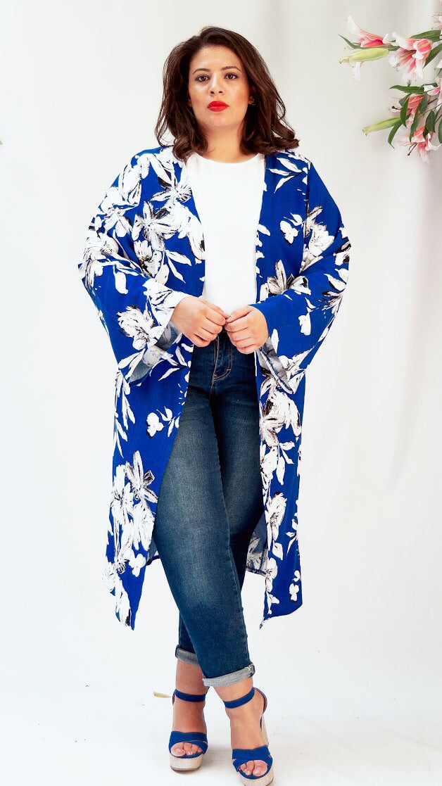 The Blue Lilly Kimono