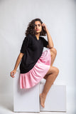 The Pinky Ruffled Dress Black