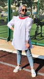 Holly Puff Blouse -Long Sleeves- White