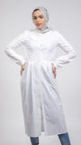 Cotton  Chemise Dress - White