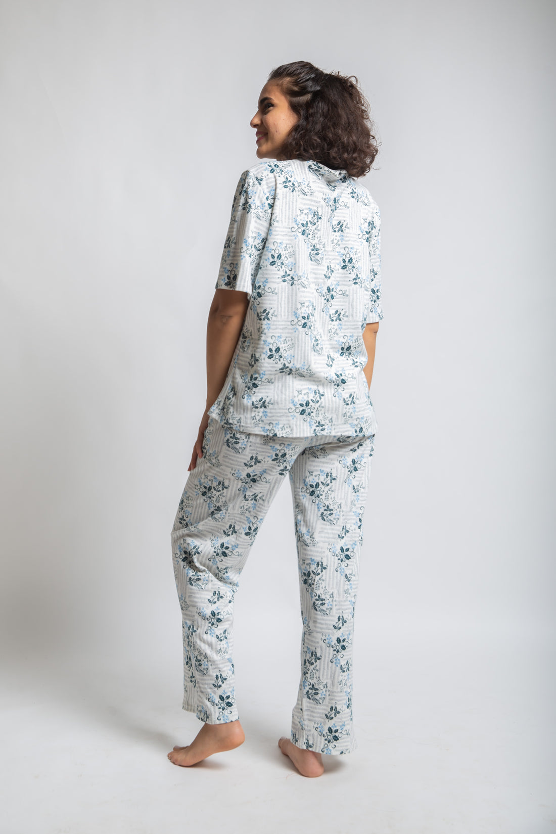 The Original Short Sleeve Pjs Set White